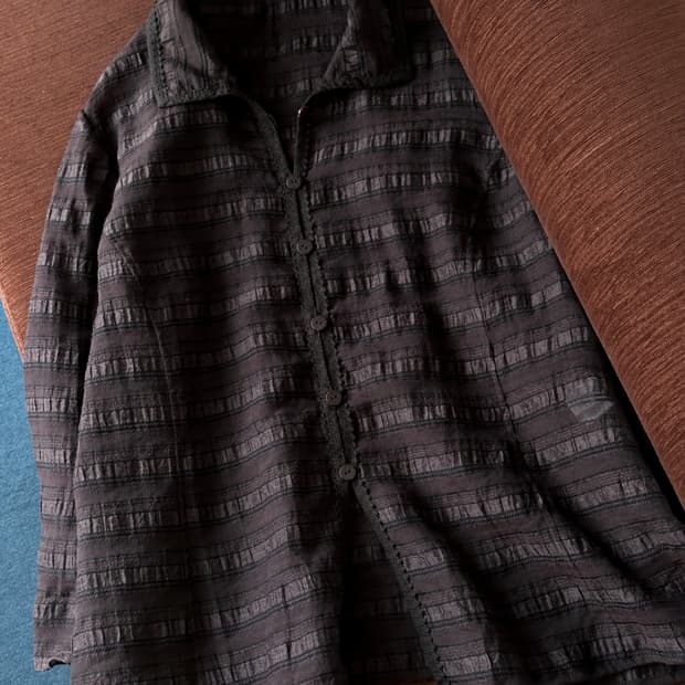 JPN made linen nylon design shirket