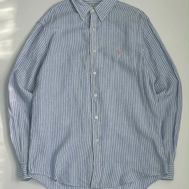 [M] 폴로 랄프로렌 스트라이프 린넨 셔츠
