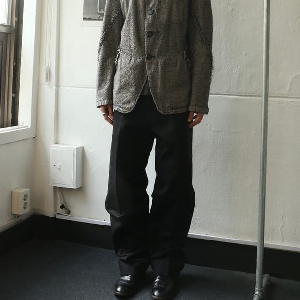 휴고 보스 블랙 코튼 팬츠 