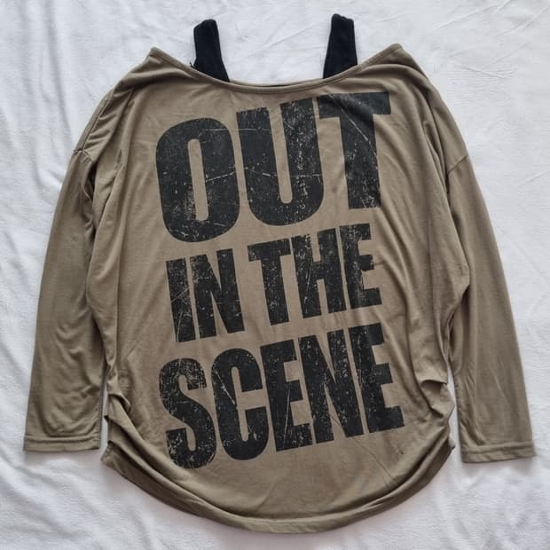 빈티지 y2k 00s 펑크 갸루 탑