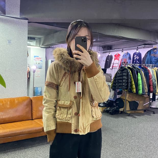 빈티지 멀티포켓 후드 자켓 B3280