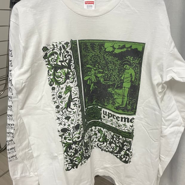 [L] 슈프림 세인트 세바스찬 롱슬리브 티셔츠 화이트