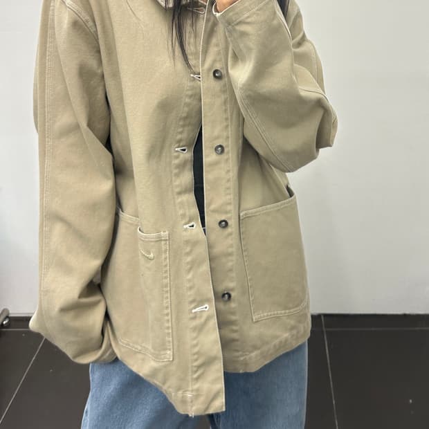 나이키 커버올 워크자켓 베이지 L(100-105)