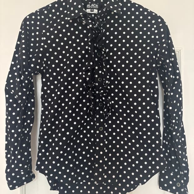 꼼데가르송 도트셔츠 