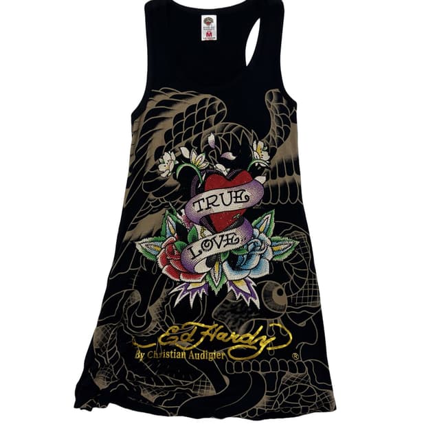 ED HARDY TRUE LOVE TATTOO DRESS