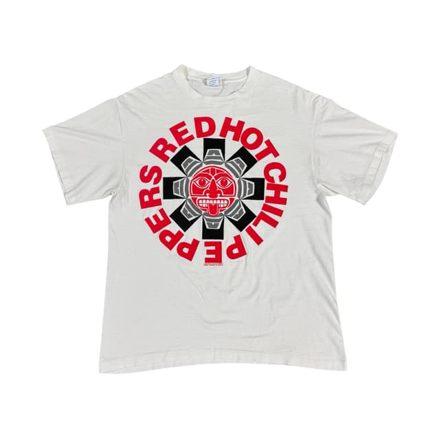 빈티지 90s 레드핫칠리페퍼스 아즈텍 티셔츠 RHCP Aztec