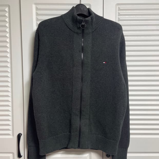타미힐피거 니트 집업