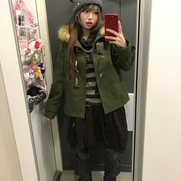 브라운그린 두쫀쿠 모리걸 하구미 코디세트 