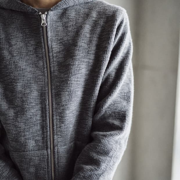 [1] 모노프리베 텍스쳐드 후드집업 그레이