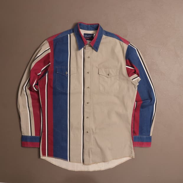 90's 랭글러 헤비코튼 웨스턴 셔츠 A1734