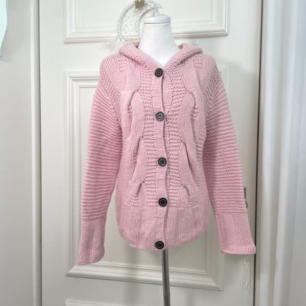 LAURA ASHLEY pink twist wool lovely card