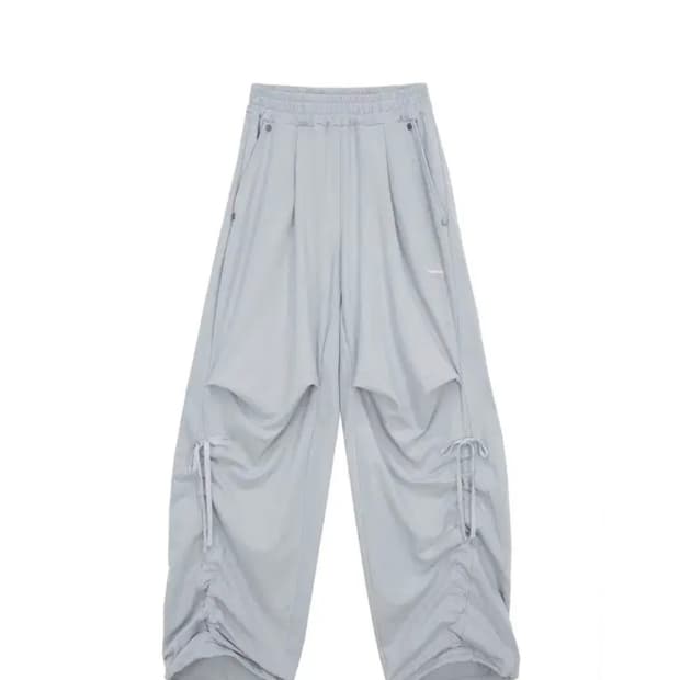 허그유어스킨 와이드 조거팬츠 HS 그레이시블루