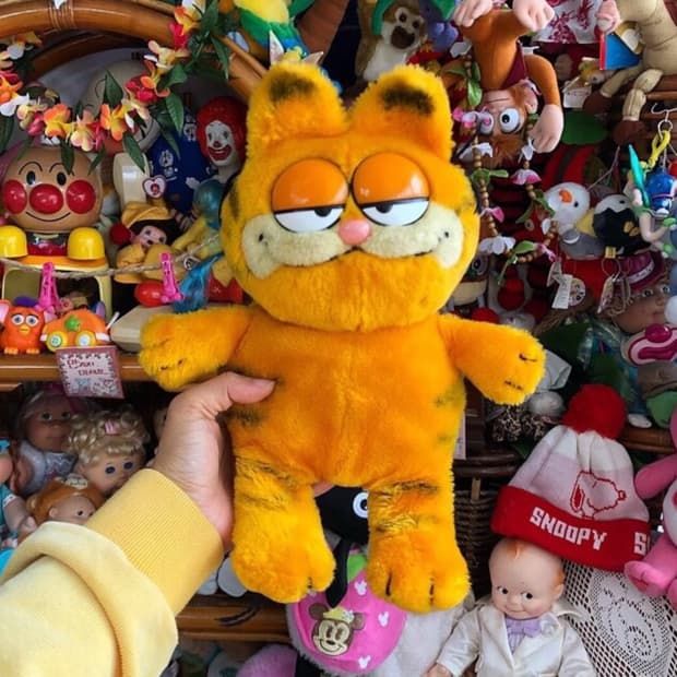 USA 미국 빈티지 가필드 인형 garfield