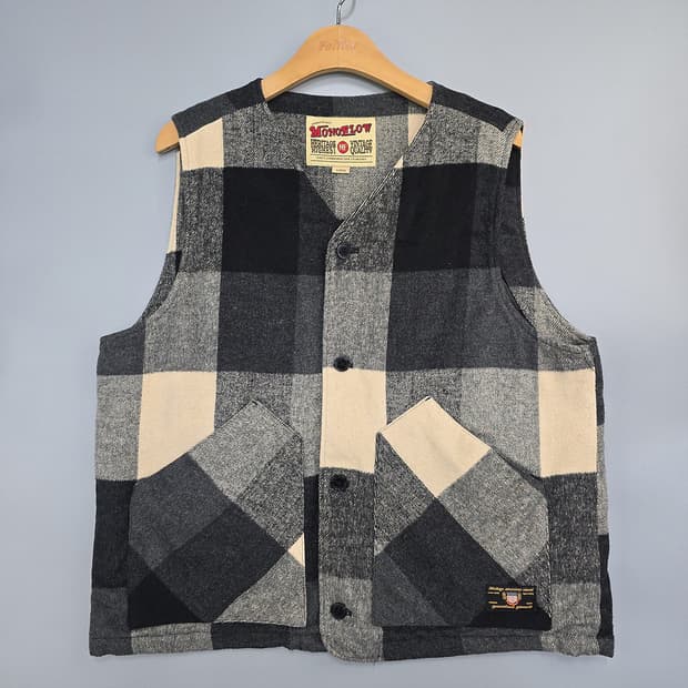 모노플로우(monoflow) 체크 울혼방 베스트 L