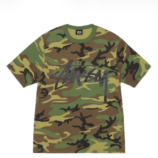 스투시 카모 반팔 티셔츠 XL 새상품