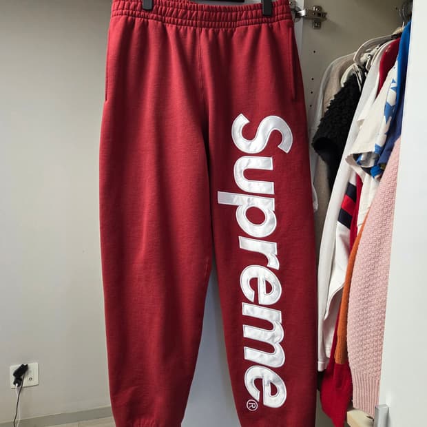 슈프림 아플리케 스웻팬츠 M