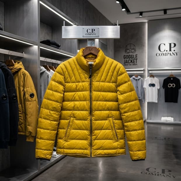 [정품] CP컴퍼니 내피겸용 라이트다운 경량 패딩 (사이즈100)