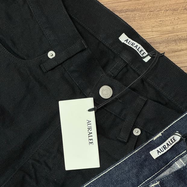 [30] 오라리 우메다 한큐 익스클루시브 셀비지 라이트데님 블랙