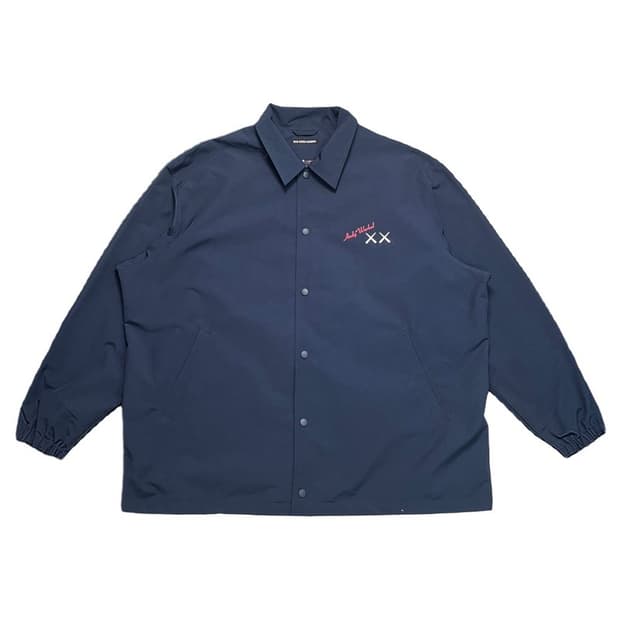 UNIQLO X KAWS X ANDY WARHOL 코치 재킷 네이비4XL