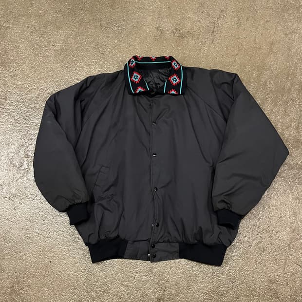 90s 아즈텍 퀼팅 봄버 자켓 (115)
