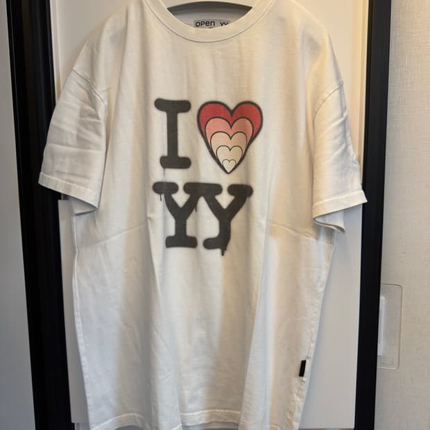 [S/M] Open YY 오픈와이와이 I LOVE YY 박스 티셔츠