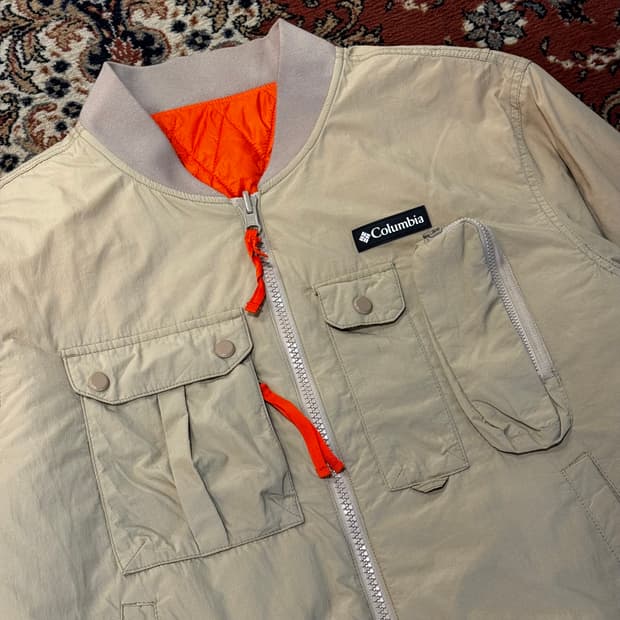 컬럼비아 피싱 리버시블 봄버자켓 (XL)
