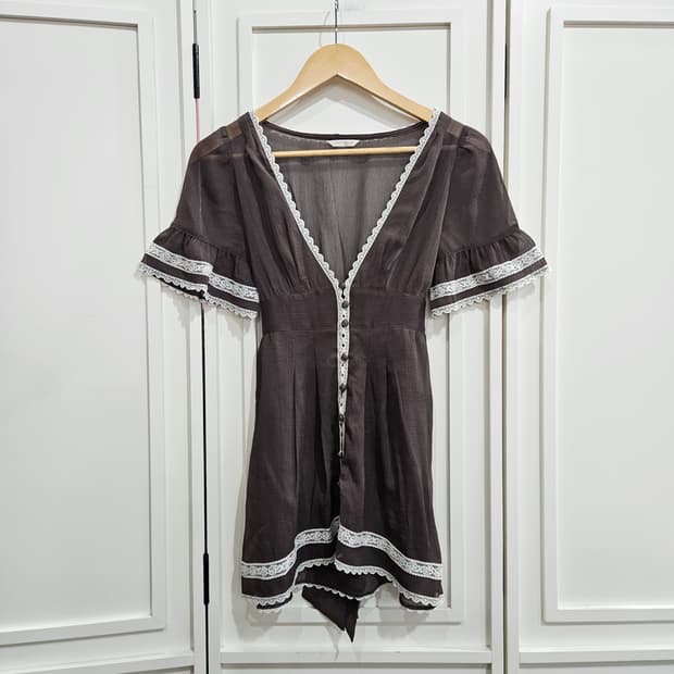 레스트로즈(LEST ROSE) 초코무드 레이스 원피스