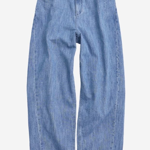 ARCHIVE WIDE CURVED DENIM PANT (LIGHT BL