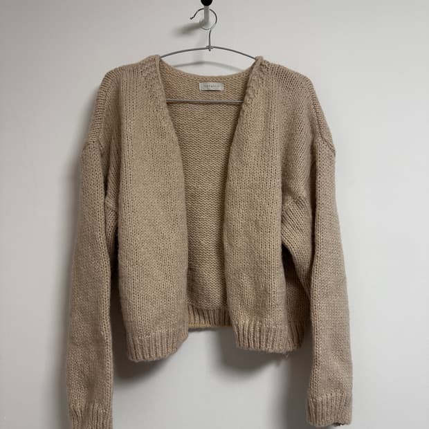 vintage 베이지 가디건