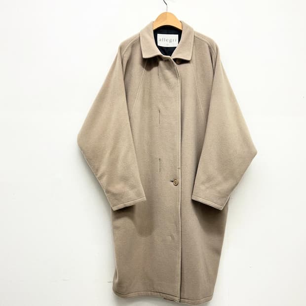 Allegri 알레그리 베이지 오버핏 울 코트