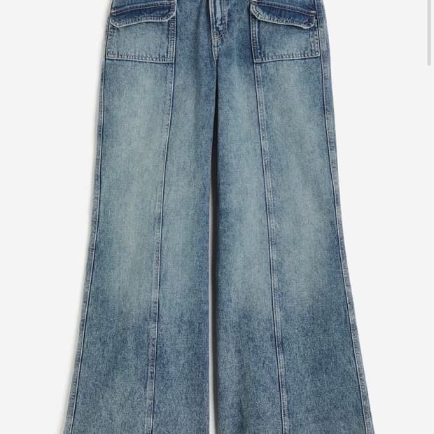 [빠른배송] H&M 와이드핏 절개 데님