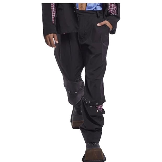 Paneled Baggy Trousers