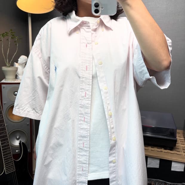 폴로 연핑크셔츠