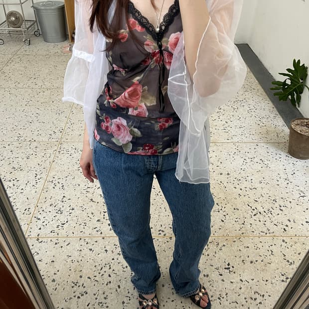 Rose Sheer Slip Top (Europe)