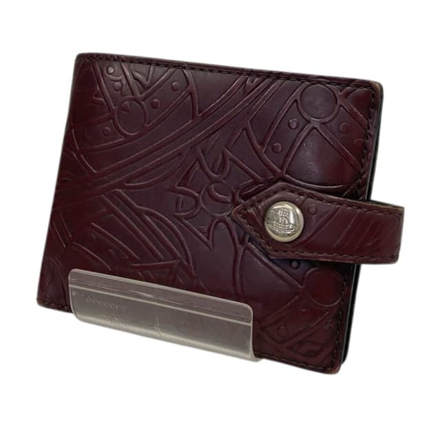 비비안 웨스트우드 오브 엠보싱 패턴 지갑