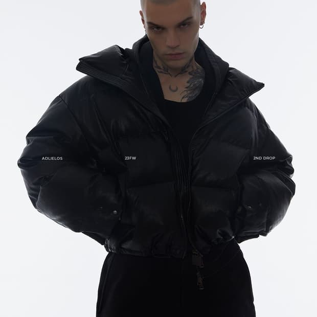 에드리엘로스 레더 패딩 L(50)판매합니다.