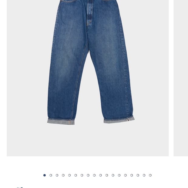 오어슬로우 하이웨스트 데님 자스민