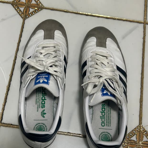 아디다스 삼바 비건 화이트 블랙 280