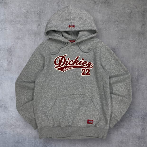 디키즈 그레이 컬러 빅로고 후드티