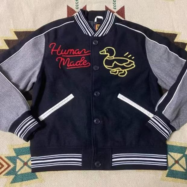 휴먼 메이드 덕 바시티 자켓