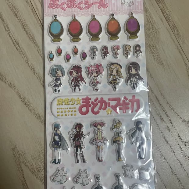 마법소녀 마도카 마기카 고전 쿠션 스티커