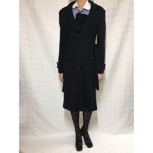 vintage 니트 코트