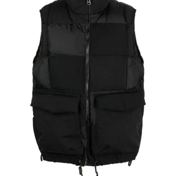 사카이 sacai 스웨이드 패널 패딩 베스트블랙 1