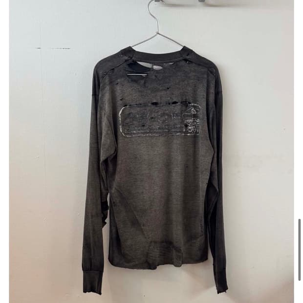 Didier wear 디디에르 웨어 빈티지 데미지 워싱 롱슬리브