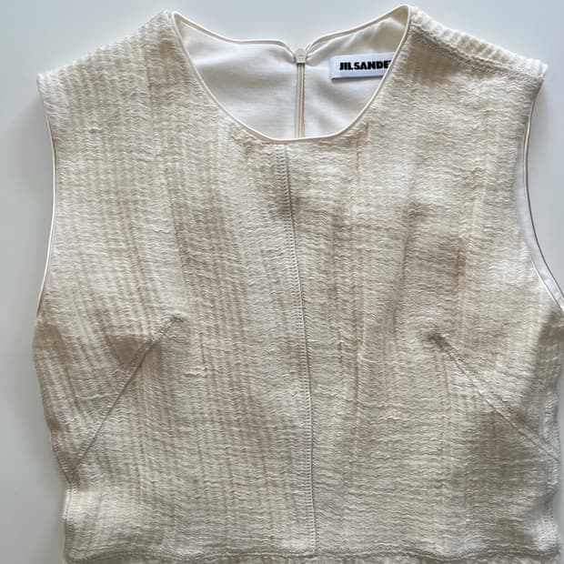 natural linen sleeveless