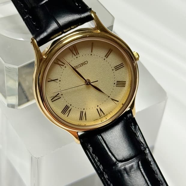 80's90's 세이코 빈티지 로만 인덱스 라운드 워치