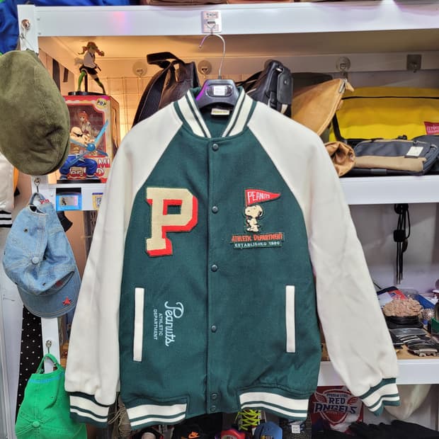 Zara 자라 피너츠 스누피 야구 점퍼 바시티 스타디움 자켓