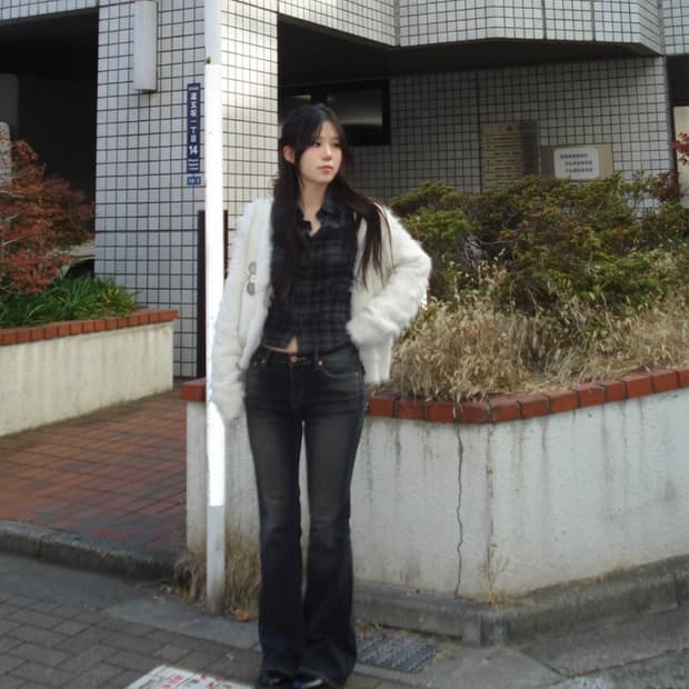 아워캐비넷 부츠컷 팬츠 love pocket boots cut pants