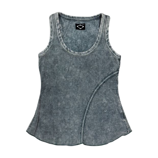 미스치프 와플 슬리브리스 나시 블리치드 카키 M