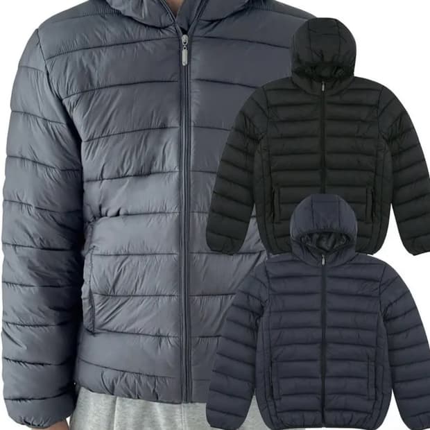 새상품) 라이트 후디 패딩 XXL 블랙, 네이비